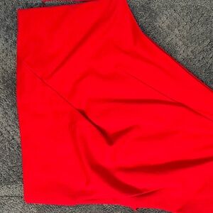 Express One Shoulder Scarlet Top